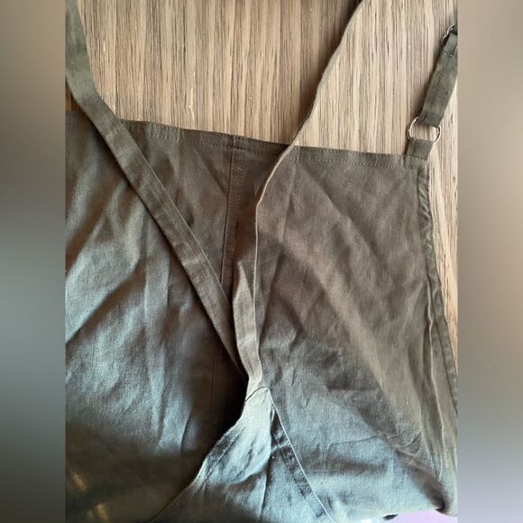 Torrid Green Linen Blend Short-all Romper Size 4 Sleeveles Pockets - Picture 14 of 15